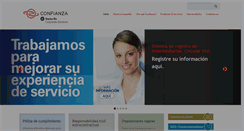 Desktop Screenshot of confianza.com.co